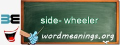 WordMeaning blackboard for side-wheeler